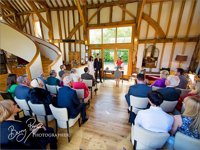 Wedding Photography at The Barn at Roundhurst by Barry Page